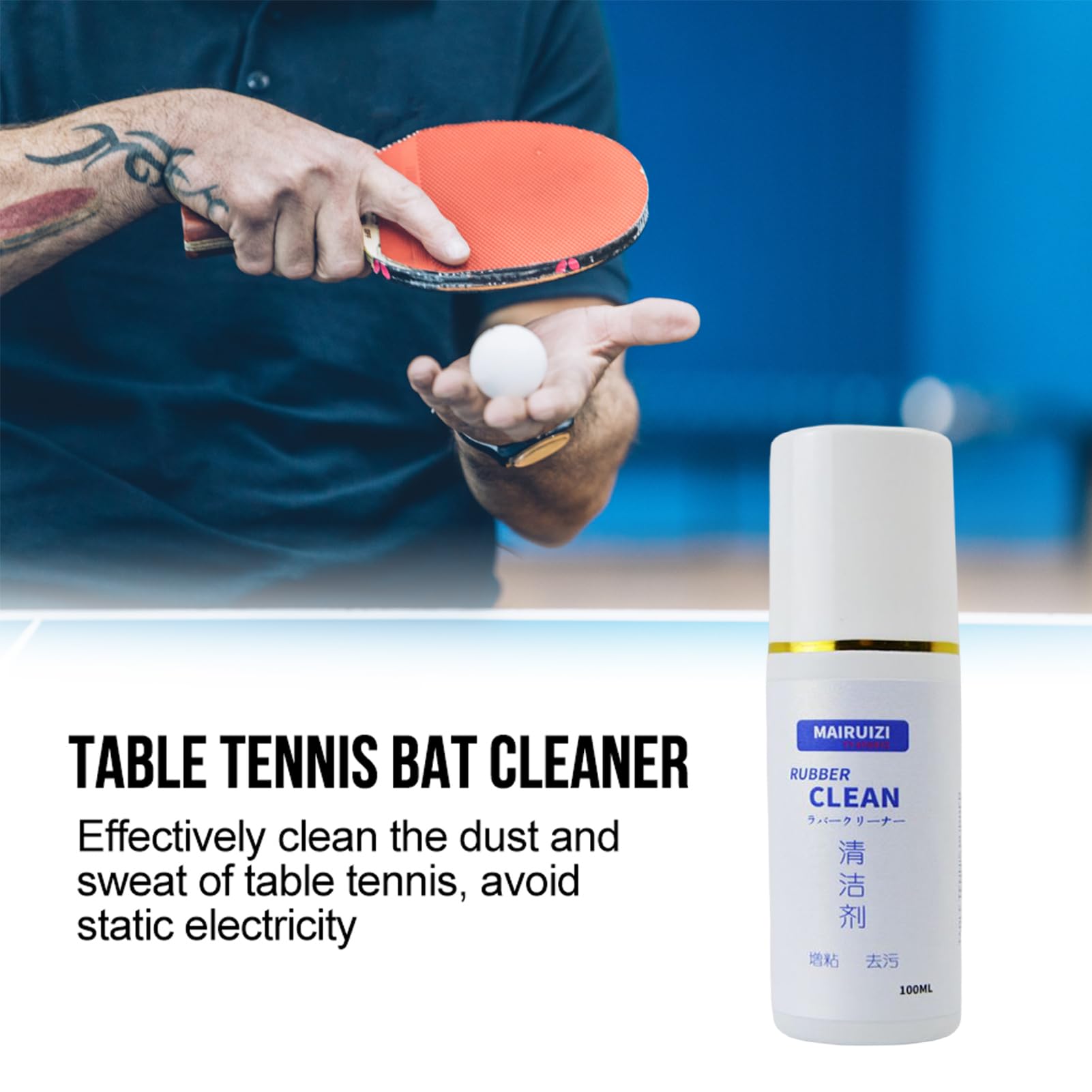 Kit D'entretien Pour Raquette De Tennis De Table – Nettoyant