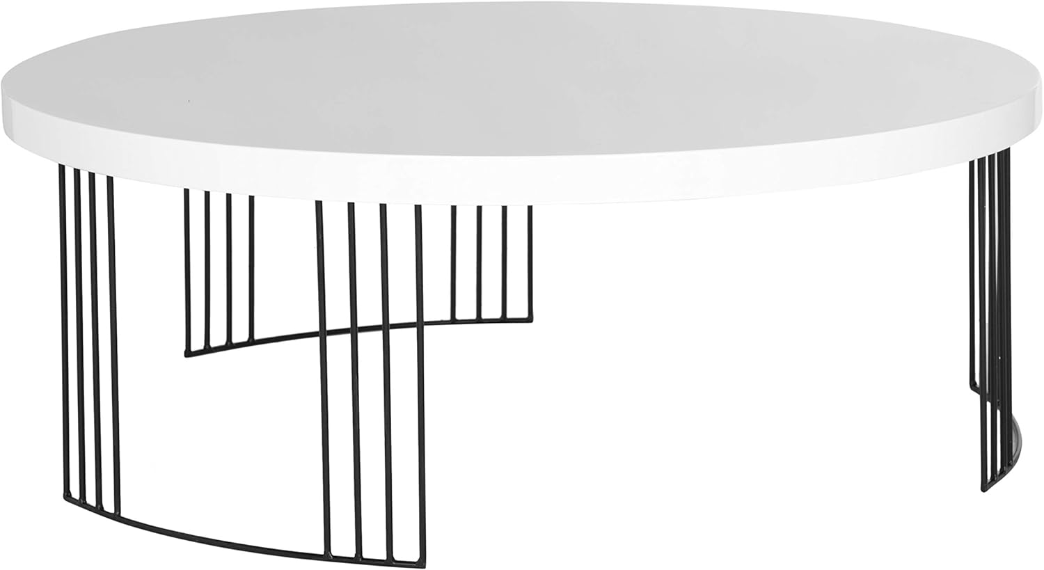 Safavieh Home Collection Keelin Mid-Century Modern White Coffee Table