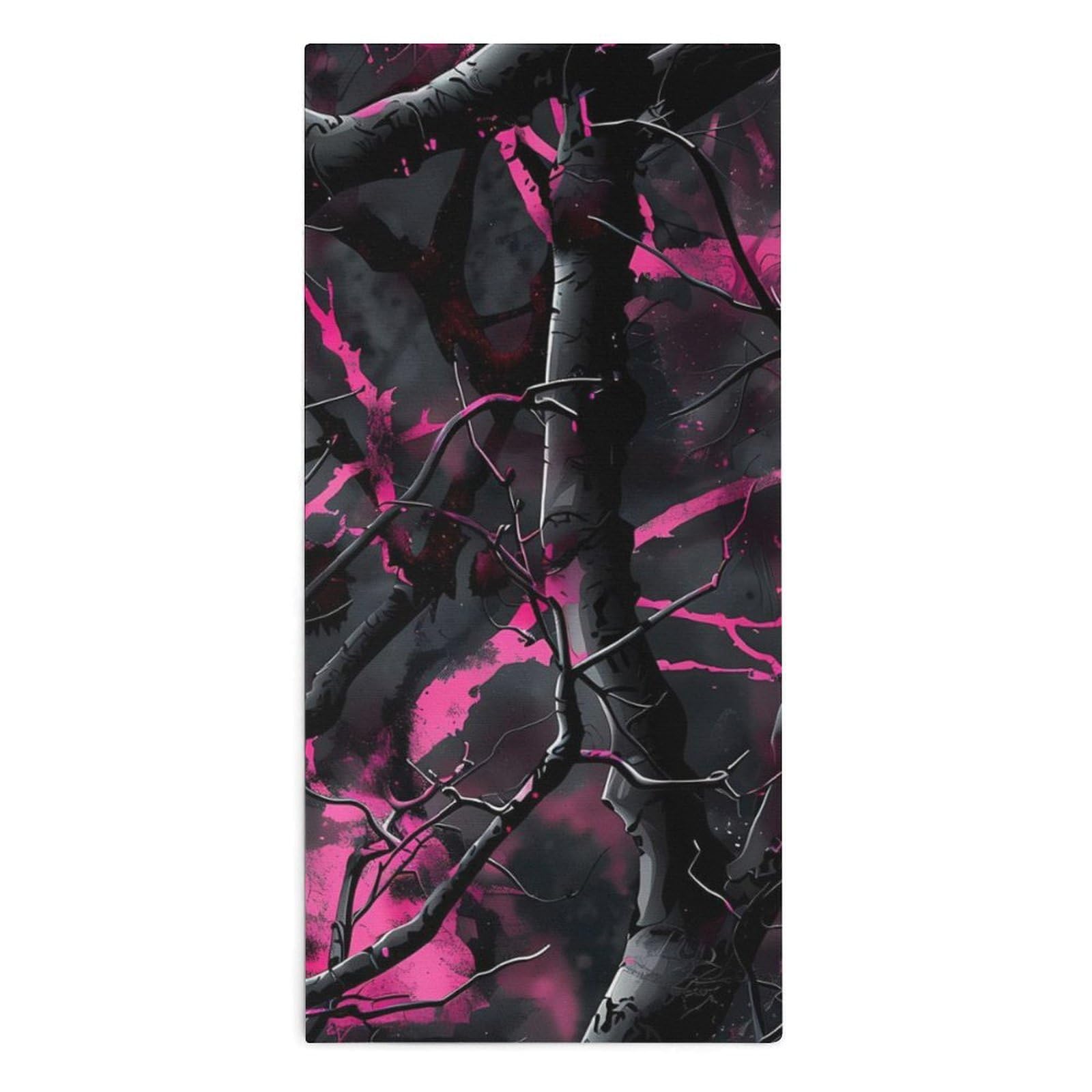 NCLQVJXZKHW Muddy Girl Camouflage Pink Hunting Hand Towels Soft Face Towel Gym Bathroom Travel Hotel 13"x28"