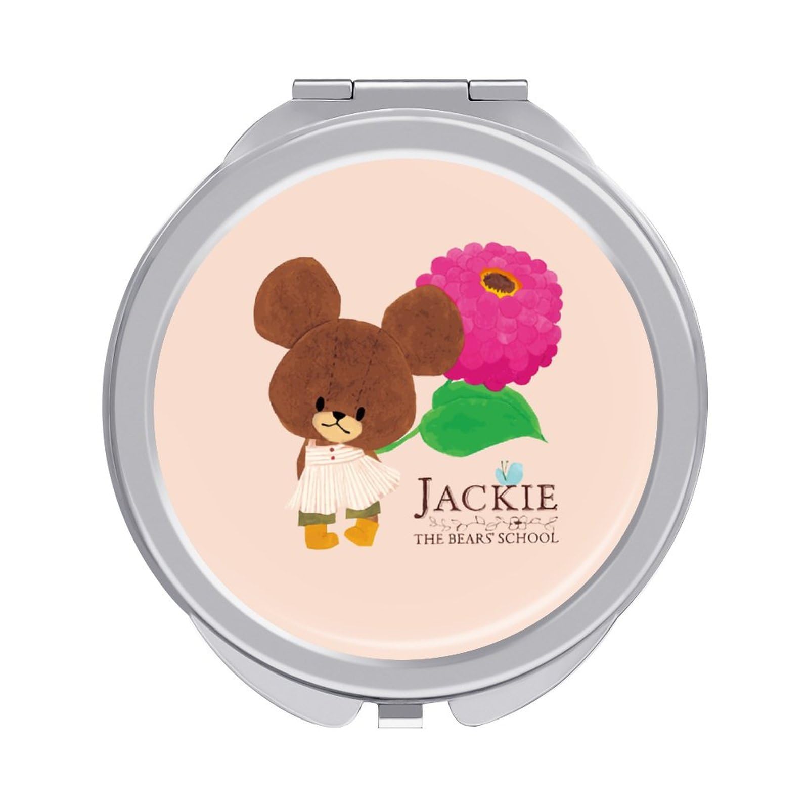 額縁付き 鏡❤︎メイク　ミラー　鏡台　ブラック 女優鏡 女優ミラー 丸型 アクトレスミラー23LEDライト KW058A 5倍鏡