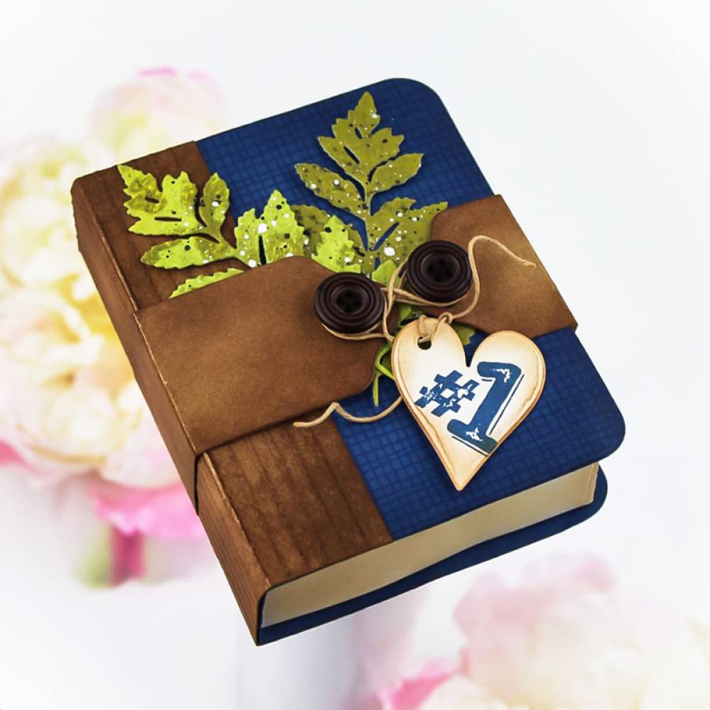 ABTOLS 3D Metal Box Cutting Dies For Card Making & Scrapbooking – Square Frame & Flower Dies