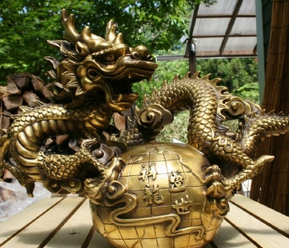 Amazon.co.jp: 龍 特大 置物 風水 アイテム 竜 龍神 パワースポット