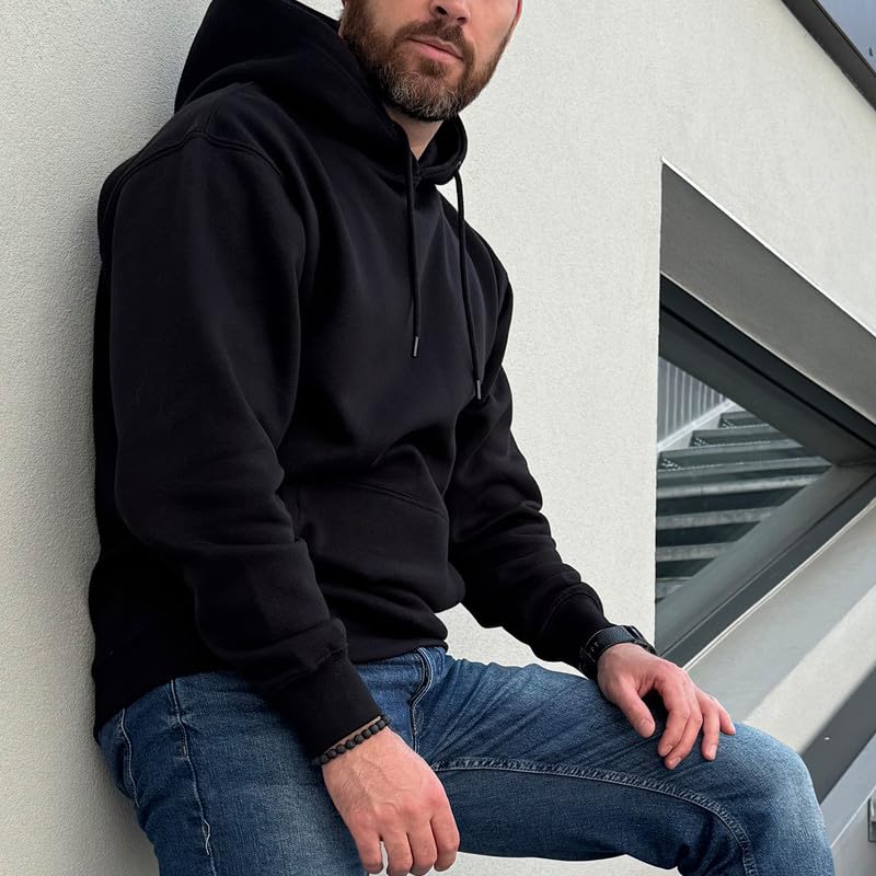 Image of Circle Clothing Men's Fleece Hoodie - Ultra Soft and Comfortable Hoodie - Heavy Weight Pullover Hoodies with Kangaroo Pocket