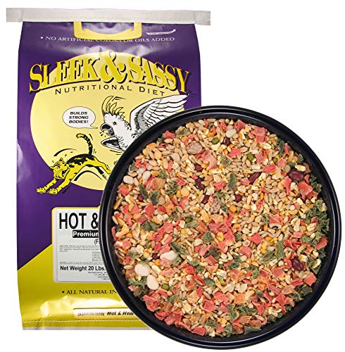 SLEEK & SASSY Hot & Hearty Premium Cooking Diet for Birds (20 lbs.)