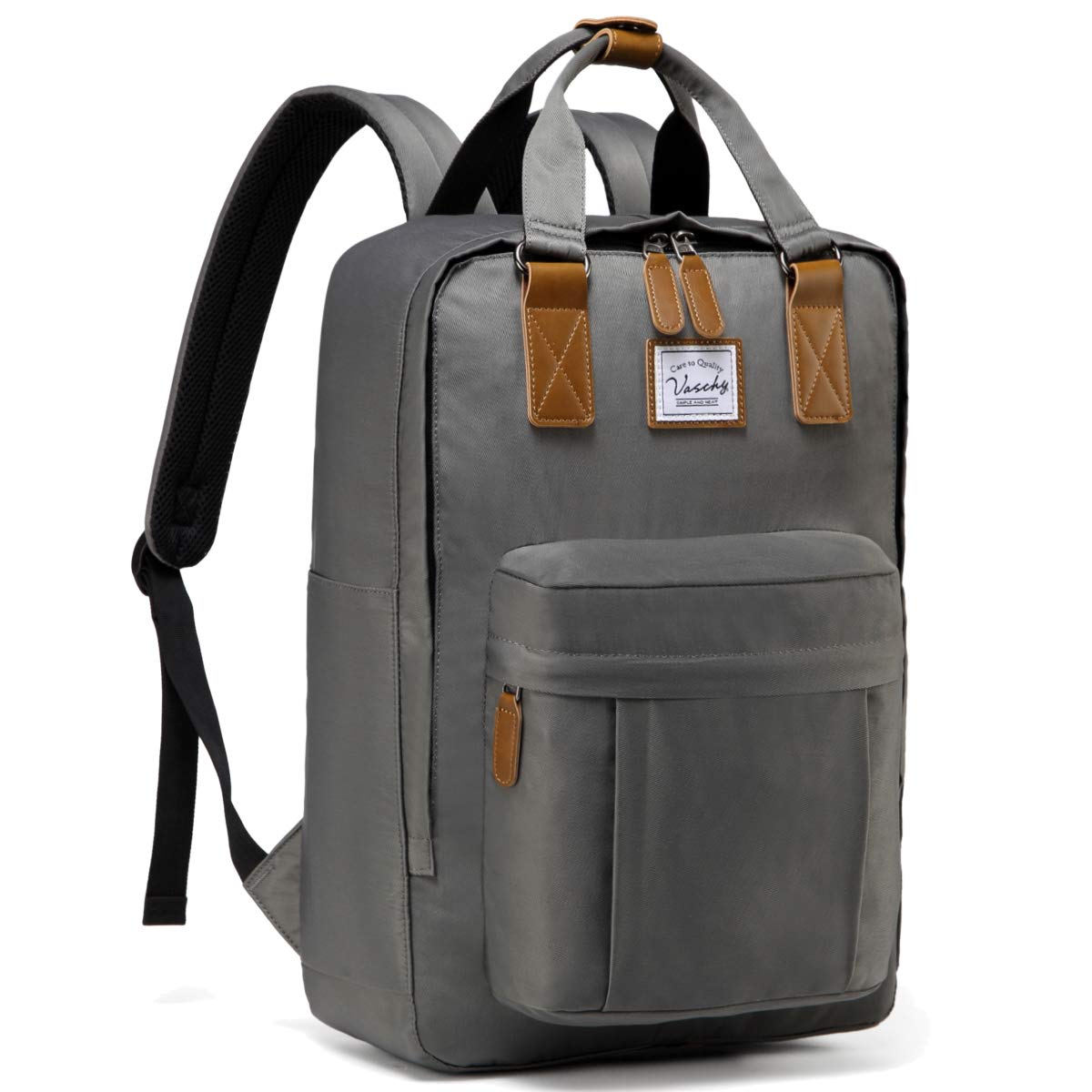Mochilas Escolares, VASCHY Mochila Hombre Mochila Mujer Impermeable Mochila Portatil 15.6 Pulgadas Mochila Viaje con Bolsillo Antirrobo para Instituto Universidad Viaje Trabajo