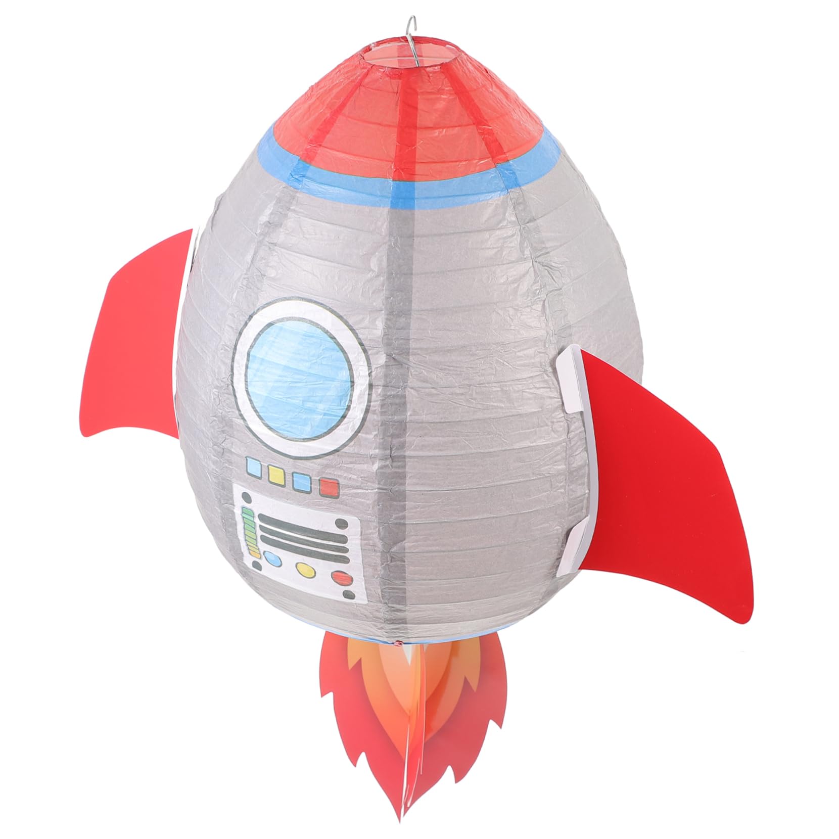 Toyvian Space Theme Rocket Lantern Diy Paper Lantern Boys Party Decorations Festival Decorations