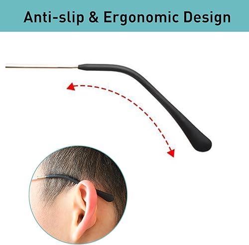 Miniatura 5 de Puntas de extremo de gafas Piezas de calcetín de oído Antideslizante Soporte de tubo de silicona Retenedores de gafas