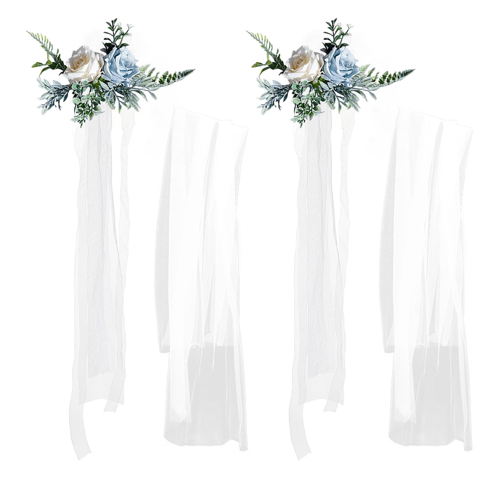 Fleurs pour chaise de mariage : décorations d'allée élégantes et réalistes