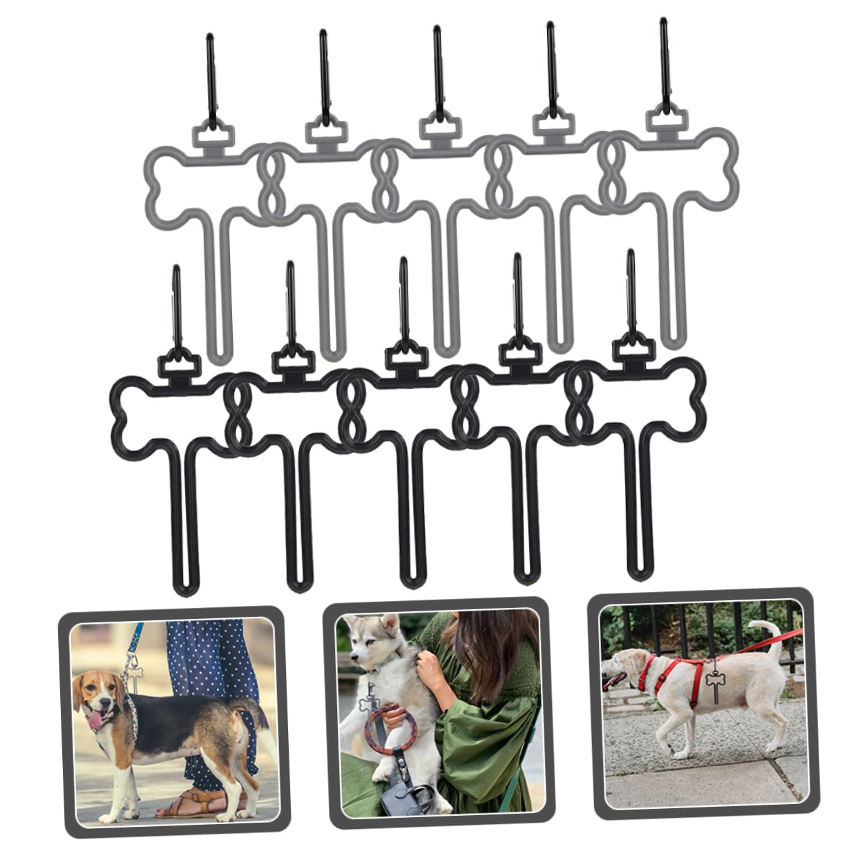 Mipcase 5 Ensembles Clip Pour À Crottes De Chien Distributeur De À Crottes Mignons À Crottes De Chien À Crottes Lingettes Pour Animaux De Compagnie 10 pièces * 5