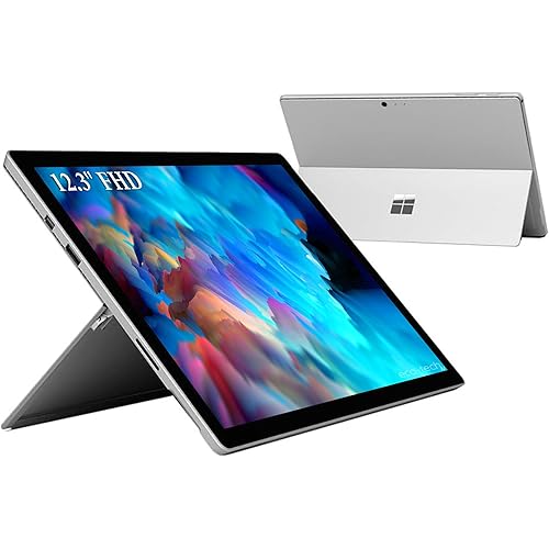 Microsoft Surface Pro 5 Tablet 12.3" (2736x1824) Touchscreen Surface Laptop, Core i5-7300U, 8GB RAM, 128GB SSD, USB 3.0, mini DisplayPort, WiFi, Windows 11 Pro (Renewed