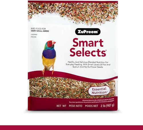 ZuPreem Smart Selects alimento para pájaros muy pequeños bolsa de 2 libras  Canarias Finches
