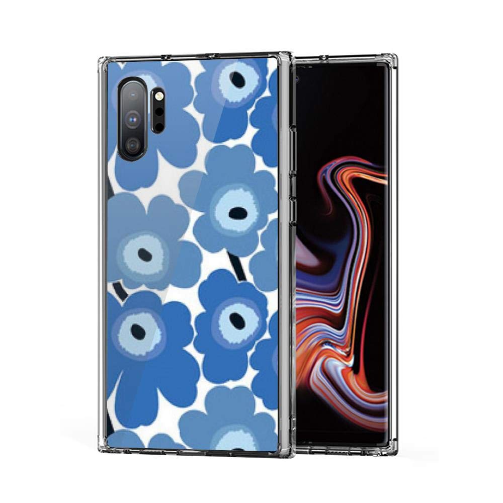 Peeknga Marimekko Blue Floral Print Case Cover Compatible for Samsung Galaxy Note N10 Plus N10+ 7343112107192