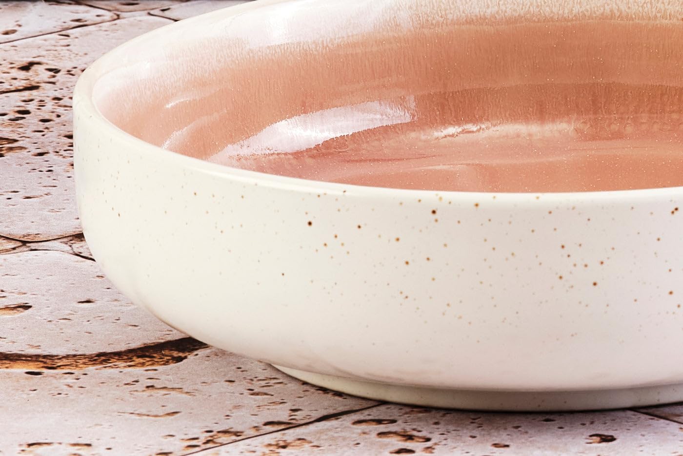 Oxygen Schüssel Ø 22 cm – 6 Stück – Rosa Pulver