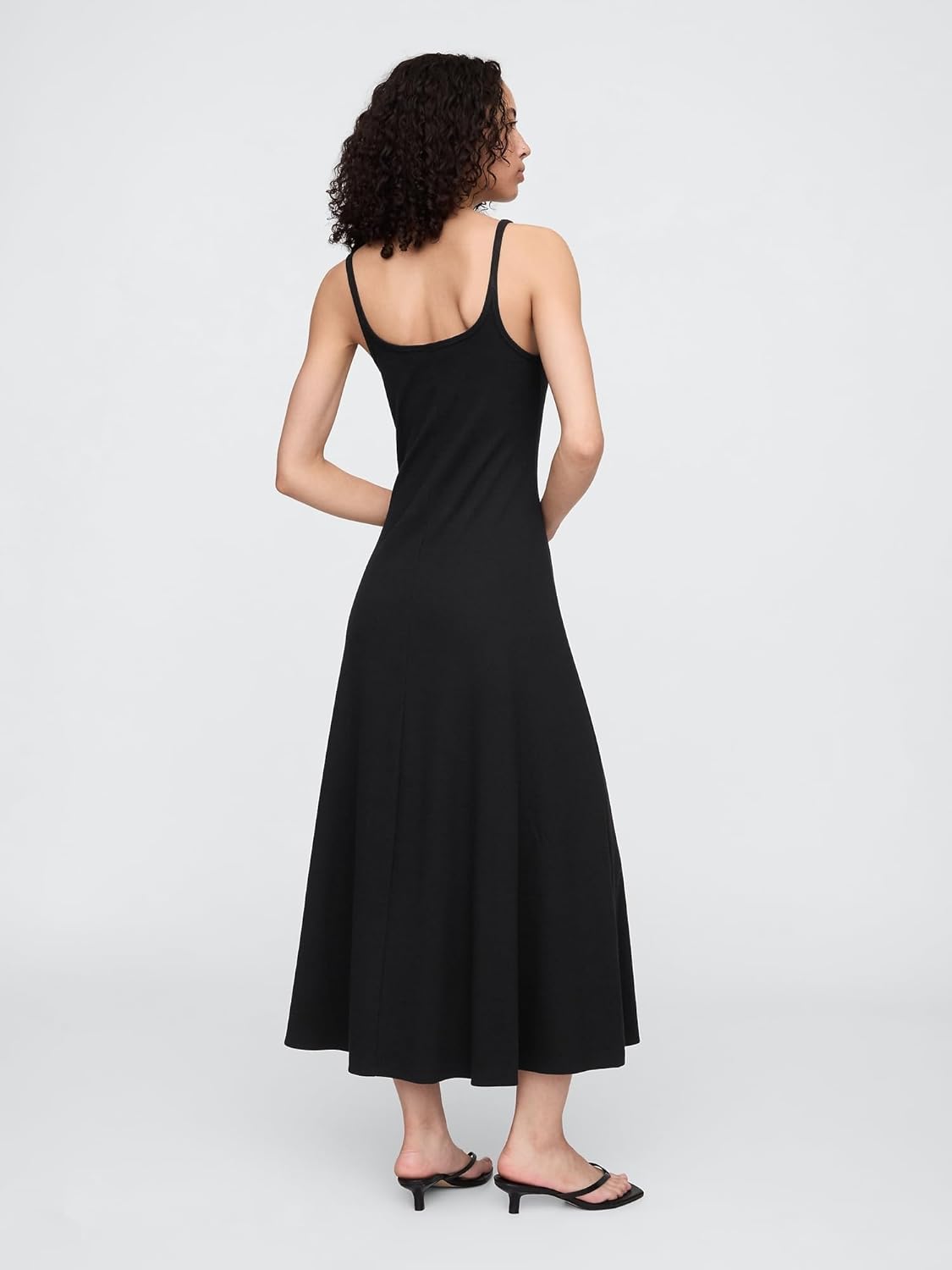 Gap Womens Ribbed A-line Knit Midi Dress - Image 2