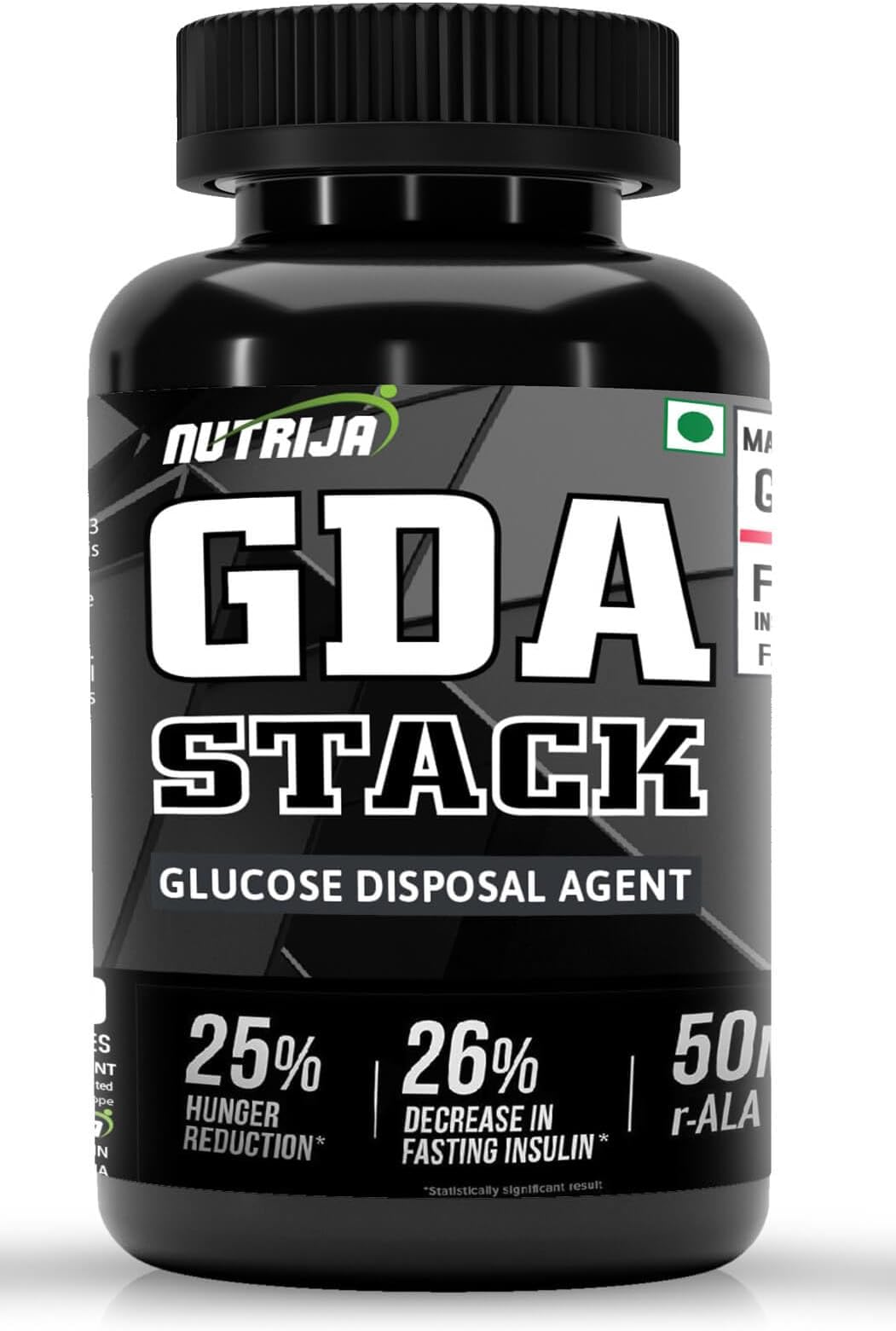 NutriJa GDA Stack - 90 Capsules (Glucose Disposal Agent) Supplement, 105 grams