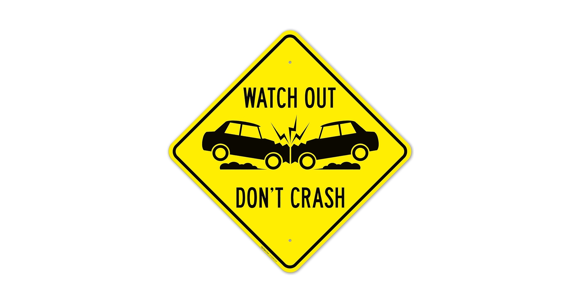 Amazon.com: Watch Out Don't Crash with Two Cars Crashing