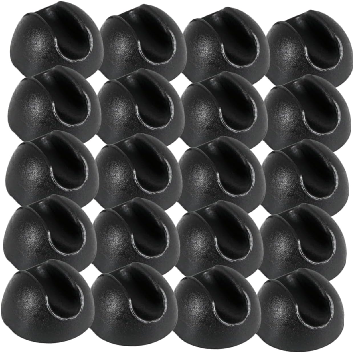 20pcs Black PVC Chair Leg Protection Pads for Cabinet Sofa