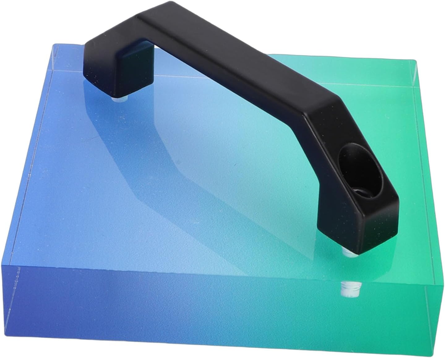 GLOGLOW Sublimation Accessories Heat Press Cooling Block with Handle, 4.7x4.7in Portable HTV Cooler Acrylic Sublimation Cooling Tool for Heat Transfer Craft Fast Cool for T Shirts Bags