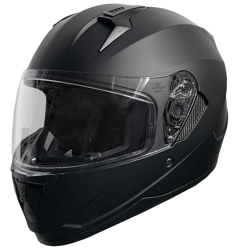 Integralhelm Motorradhelm Rallox 67 schwarz matt Motorrad Roller Sturz Helm S M L XL