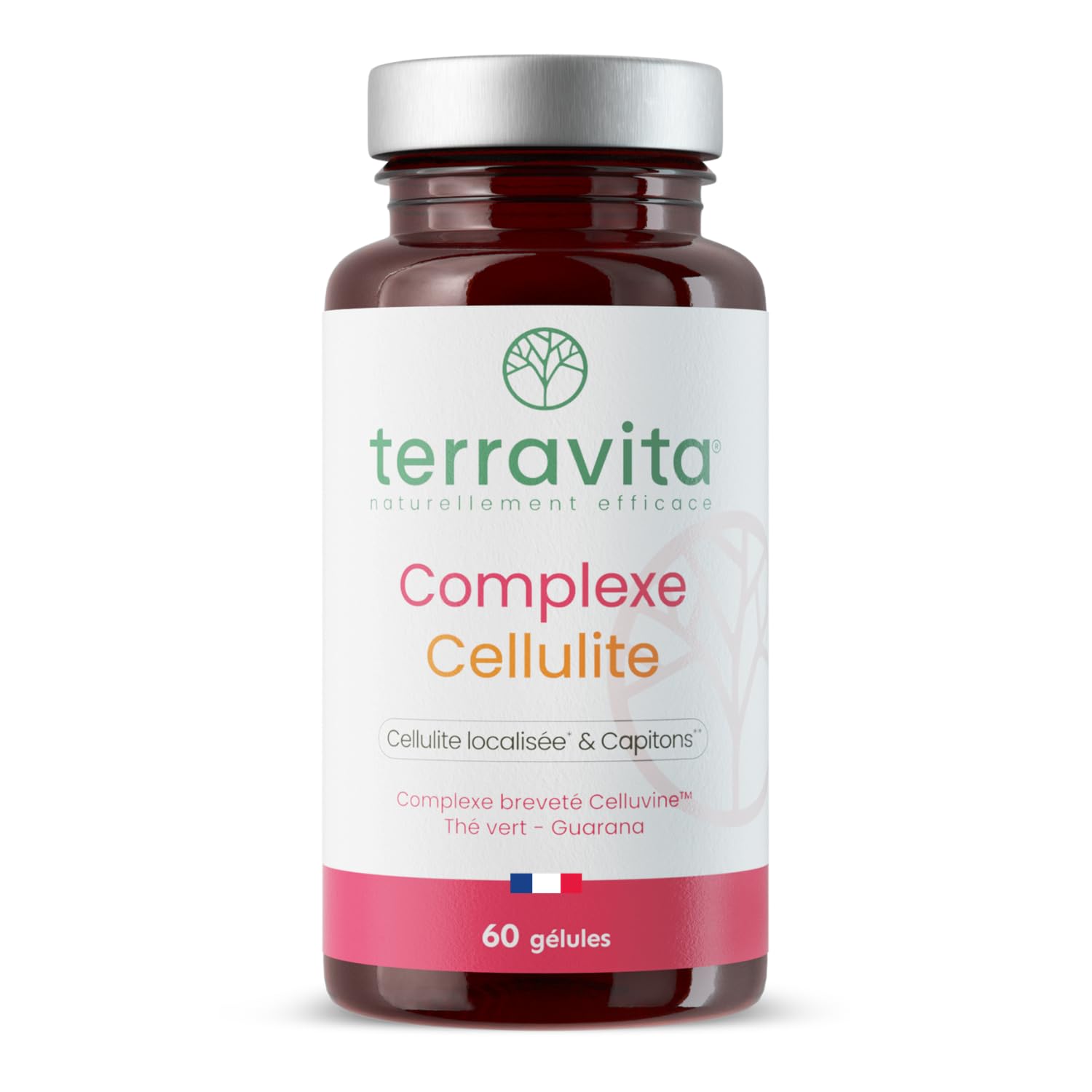 Complexe Cellulite | Innovation Clinique Celluvine™ + Bromélaïne + Plantes Drainantes | Triple Action : Circulation, Drainage et Inflammation | 60 Gélules | Fabriqué en France | Terravita