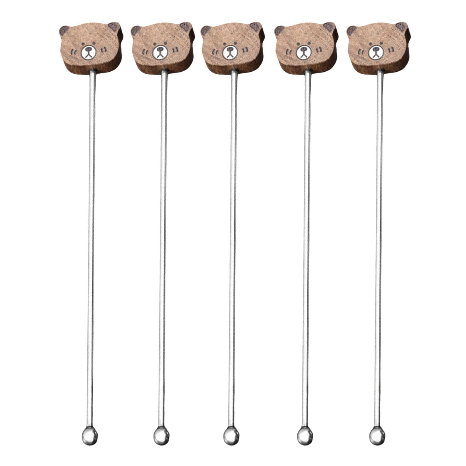 Jazuaiao F O 5 Coffee Stirring Tool With Long Handle Decorative Beverage Mixing Stick Coffee Stirrer Kitchen Supplies Stir Stick