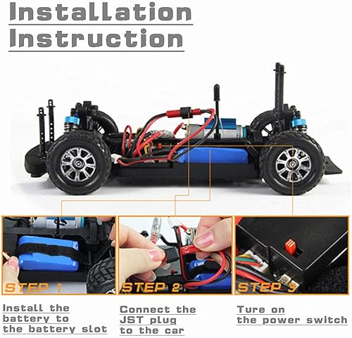 Miniatura 4 de ArkiFACE 7.4 V 1100 mAh 903048 20C tasa de descarga Li-ion JST Plug Recagrable RC Batería para Wltoys A949 A959 A969 A979 K929 Toy Car 353 Drone XC
