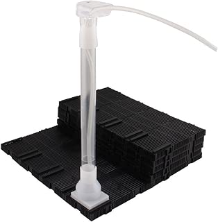 XMHF Aquarium Fish Tank Undergravel Plastic Filter Board Air Tube 28pcs Black - coolthings.us