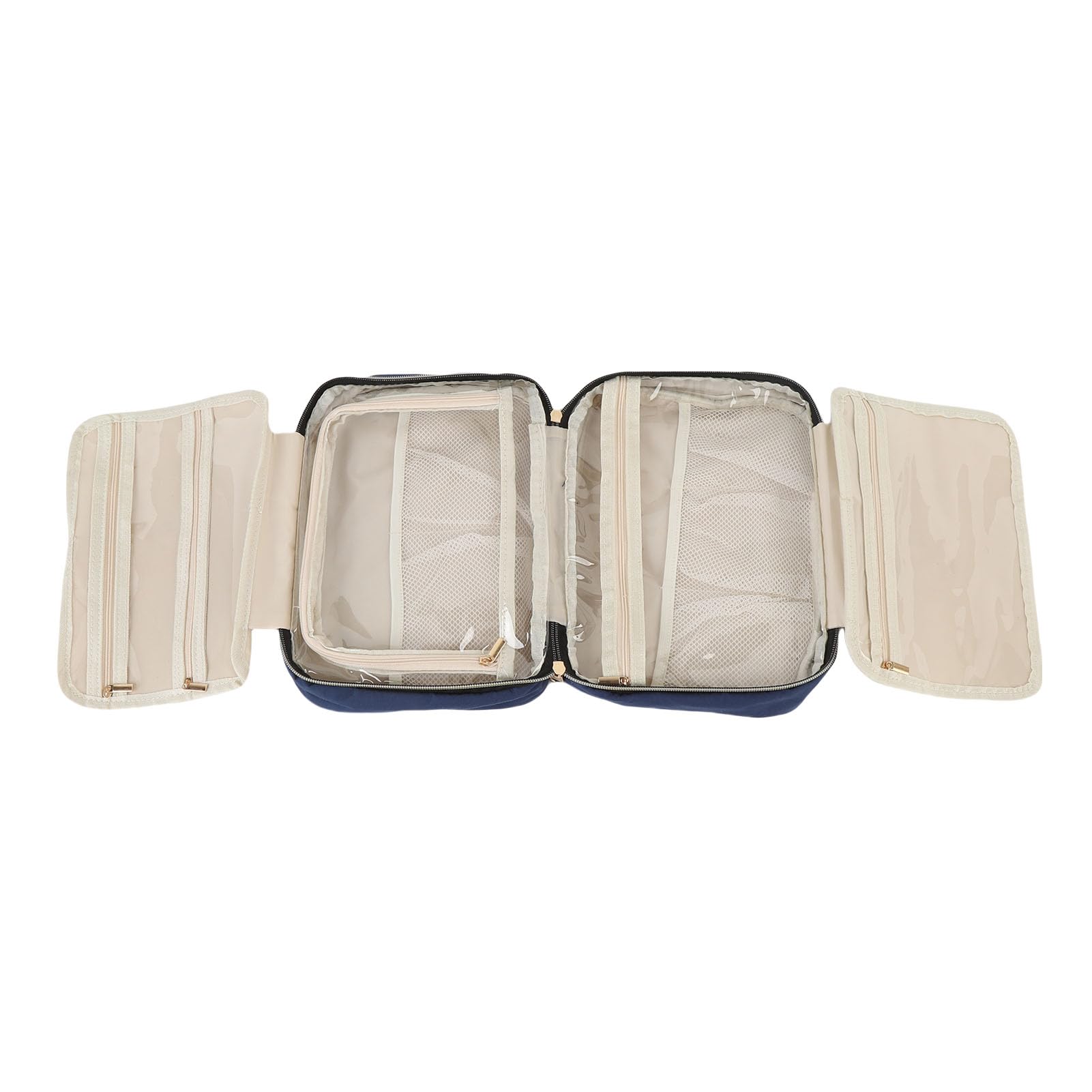 Reise-Kulturbeutel, Kosmetiktasche mit Haken Zum Aufhängen (Blue)