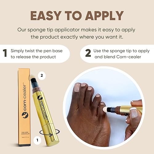 Miniatura 4 de Es un maquillaje de maíz para los dedos de los pies que oculta instantáneamente los callos de los dedos de los pies, resistente al agua, cuidado de