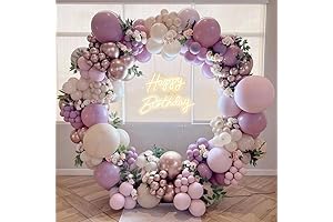 Double-Stuff 146 PCs Purple Balloon Garland Arch for Birthday Baby Shower Wedding Party