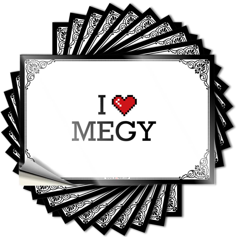 Decal Funny Stuff | Funny Case I Love Megy for Christmas(8X12CM)