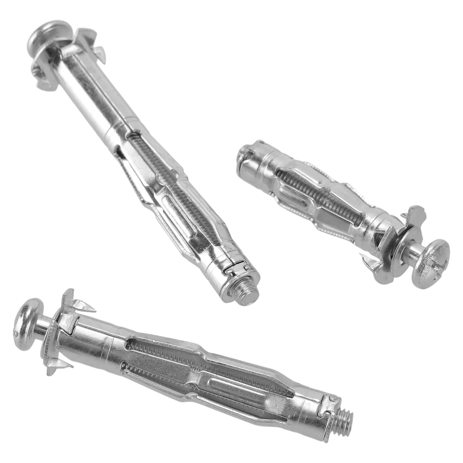 Kit de 61 chevilles placo métalliques avec pince - Chevilles Molly M5 pour fixation murale creuse - 3 tailles (37/52/65 mm) - Support jusqu'à 30kg