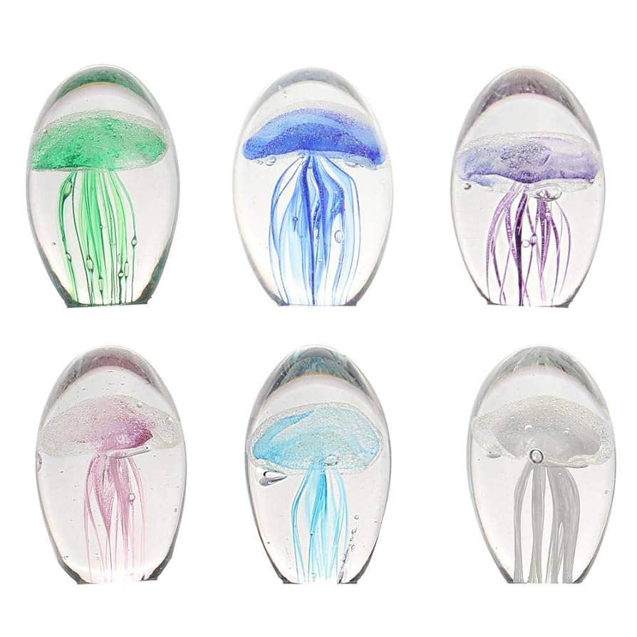 Amazon.co.jp: アートガラス手吹きミニイースター球形クラゲの卵