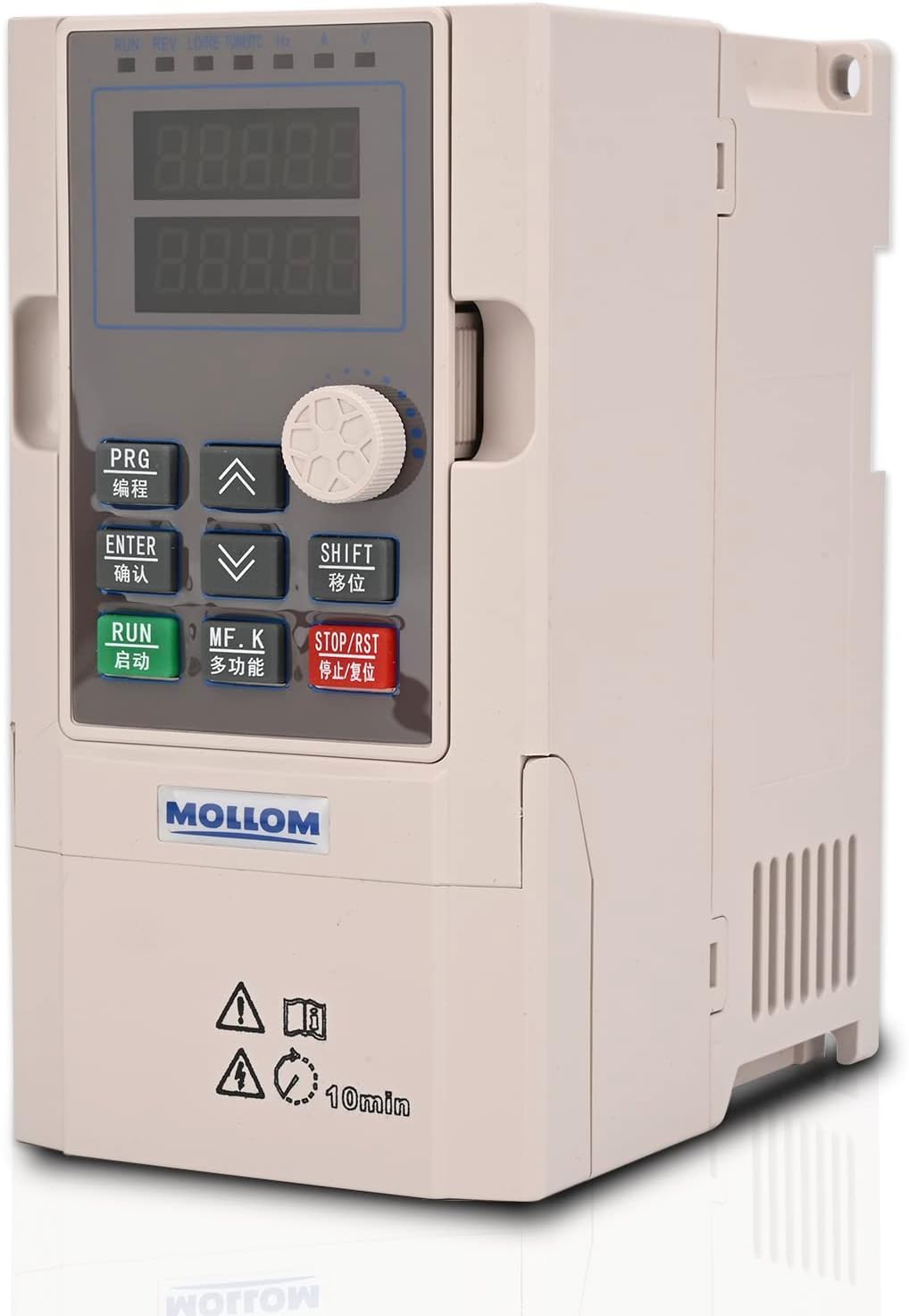MOLLOM VFD 1.5KW 2HP 5.1A 220V Single or Three Phase Input to 3 Phase 0-3000 Hz Output Variable Frequency Drive Control Inverter for Spindle Motor CNC Speed Control