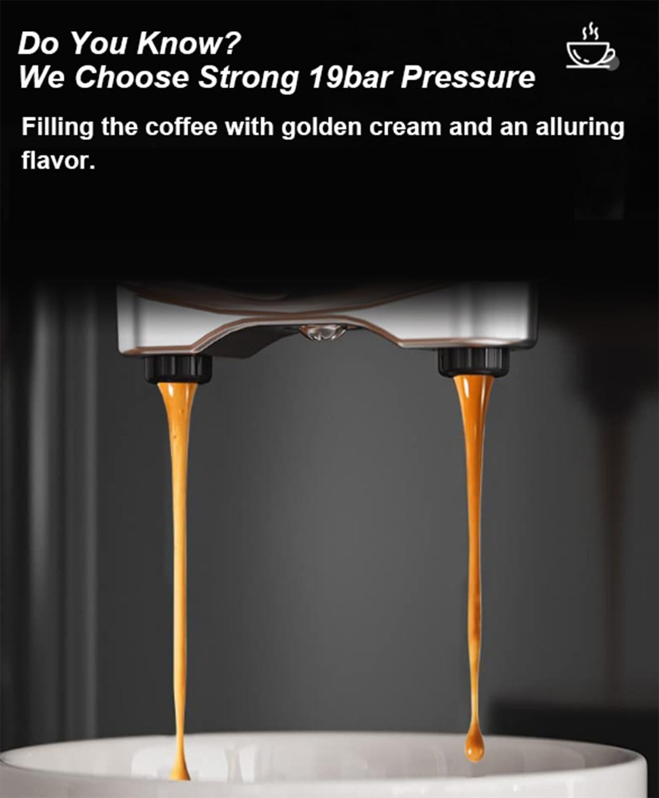 Macchina per caffè Espresso Completamente Automatica,Macchina per Latte e Cappuccino con Ugello per Schiuma di Latte Professionale, Macchina per Il caffè con Serbatoio dell'Acqua Rimovibile 1240 W