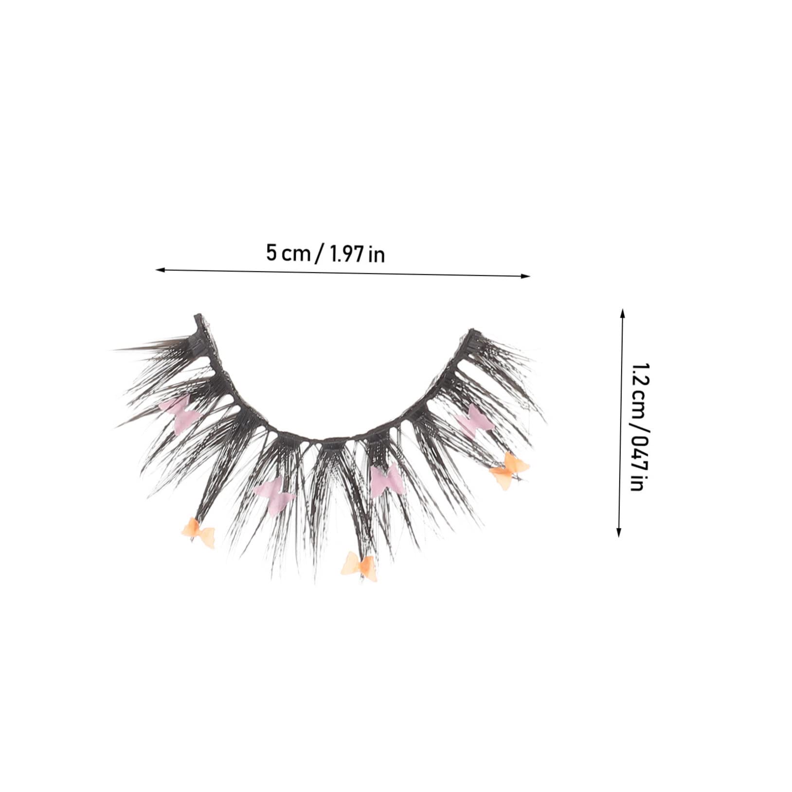 FOMIYES 3 Set Di Ciglia Finte Glitterate A Farfalla Riutilizzabili Ciglia Da Cosplay Drammatiche 4 Paia*3