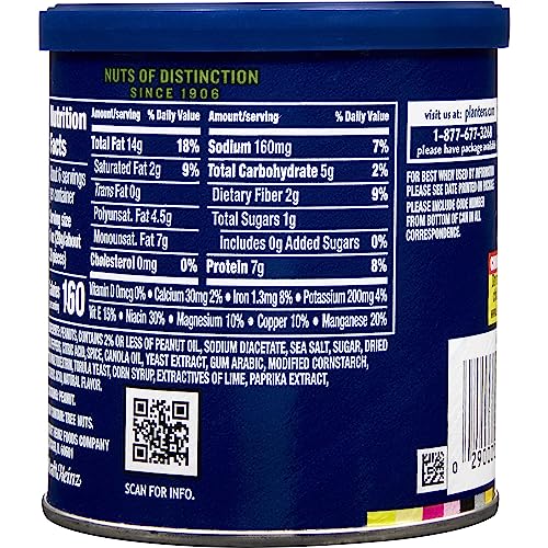 Planters Chili Lime Peanuts (8 Ct Pack, 6 Oz Canisters) #TOP1