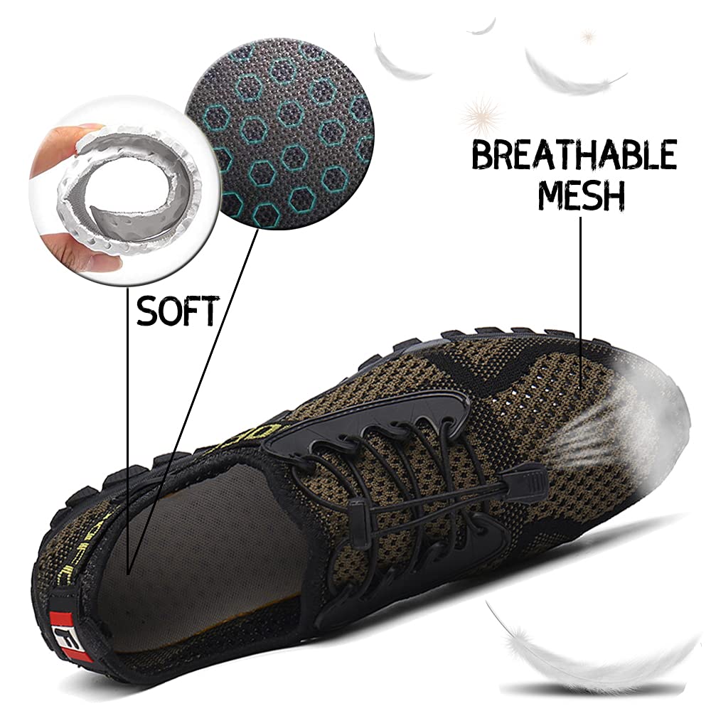 DimaiGlobal Trekking Scarpe da Spiaggia Uomo All'aperto Sandali Sneakers Sportivi Estivi Pescatore Passeggio in Acqua Mare Escursionismo Traspiranti e Leggero Asciugatura Rapida