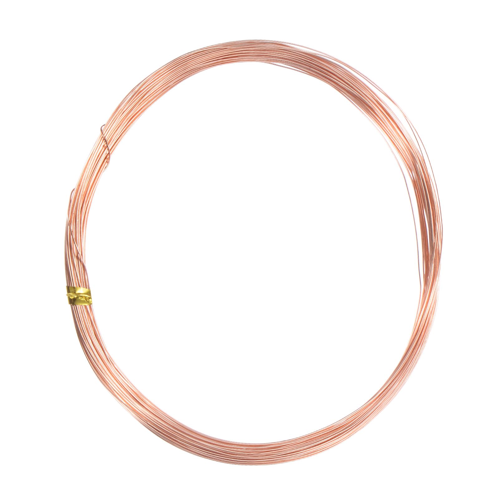 M METERXITY 99.9% Soft Copper Wire, 27 Gauge 49FT Pure Copper Wire for DIY Crafting/Jewelry Making/Gardening Plant/Beading