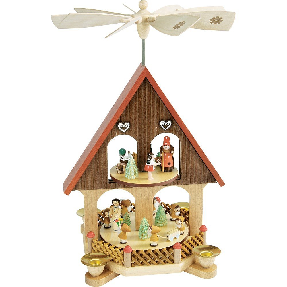 Amazon.co.jp: クリスマスピラミッド 高さ36 cm エルツ山地ザイフェン