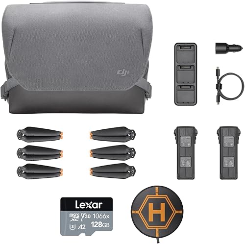 DJI Mavic 3 Fly More Kit con almohadilla de aterrizaje para dron y kit de tarjeta de memoria de 128 GB
