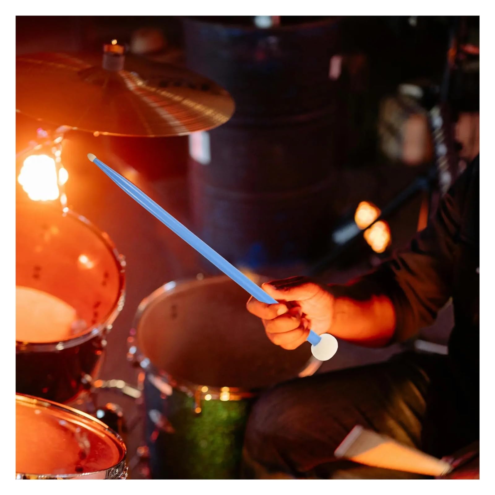 1 Par De Mazos De Timbales De Fieltro De Doble Cabeza De Arce
