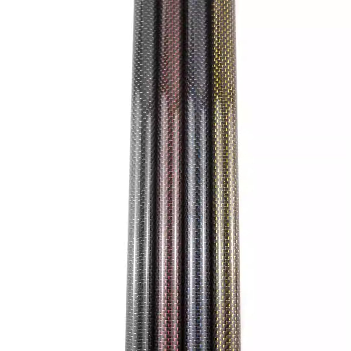 Rura z włókna węglowego, Zestaw 2 rurek z włókna węglowego 3K 500 mm OD 20-30 wielokolorowe do motocykla RC Drone Bike(Blue,20MM*18MM*500MM)