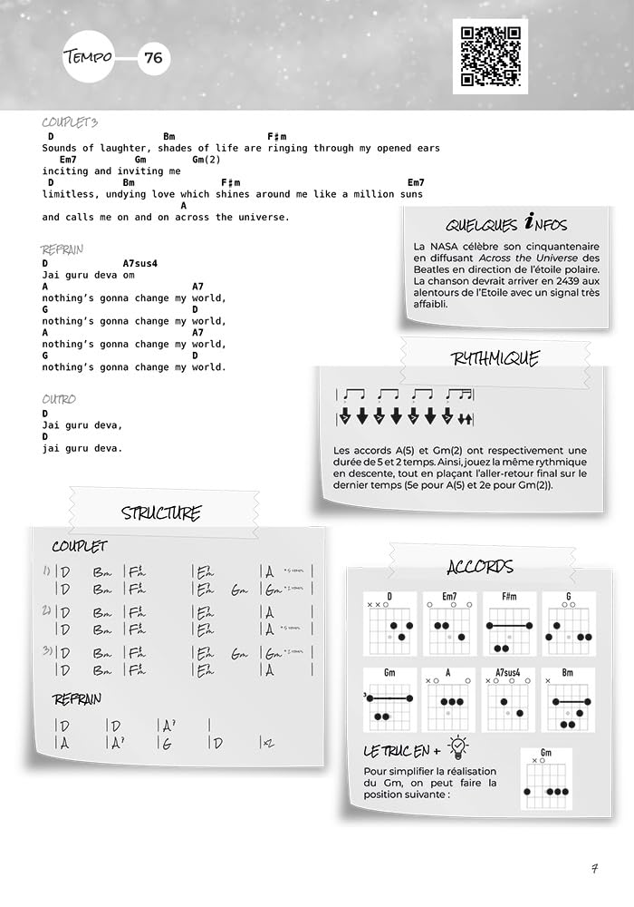 40 Chansons Françaises et Hits Pop-Rock à Jouer à la Guitare Solo | Méthode Guitare Facile à Intermédiaire pour Élèves et Débutants | Accords Paroles Diagrammes Vidéos en Ligne | Fred Fieffé Carisch
