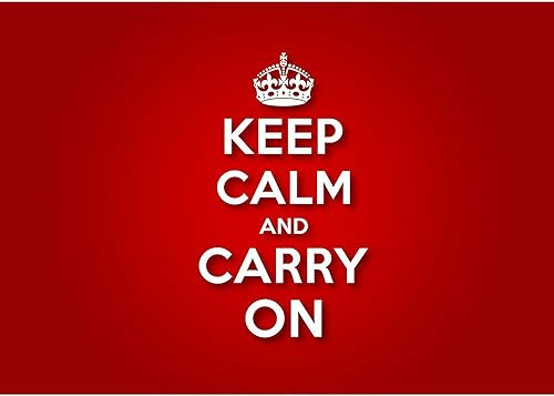 Miniatura 2 de CafePress Taza de café de cerámica con texto en inglés Keep Calm And Carry On (11 oz)