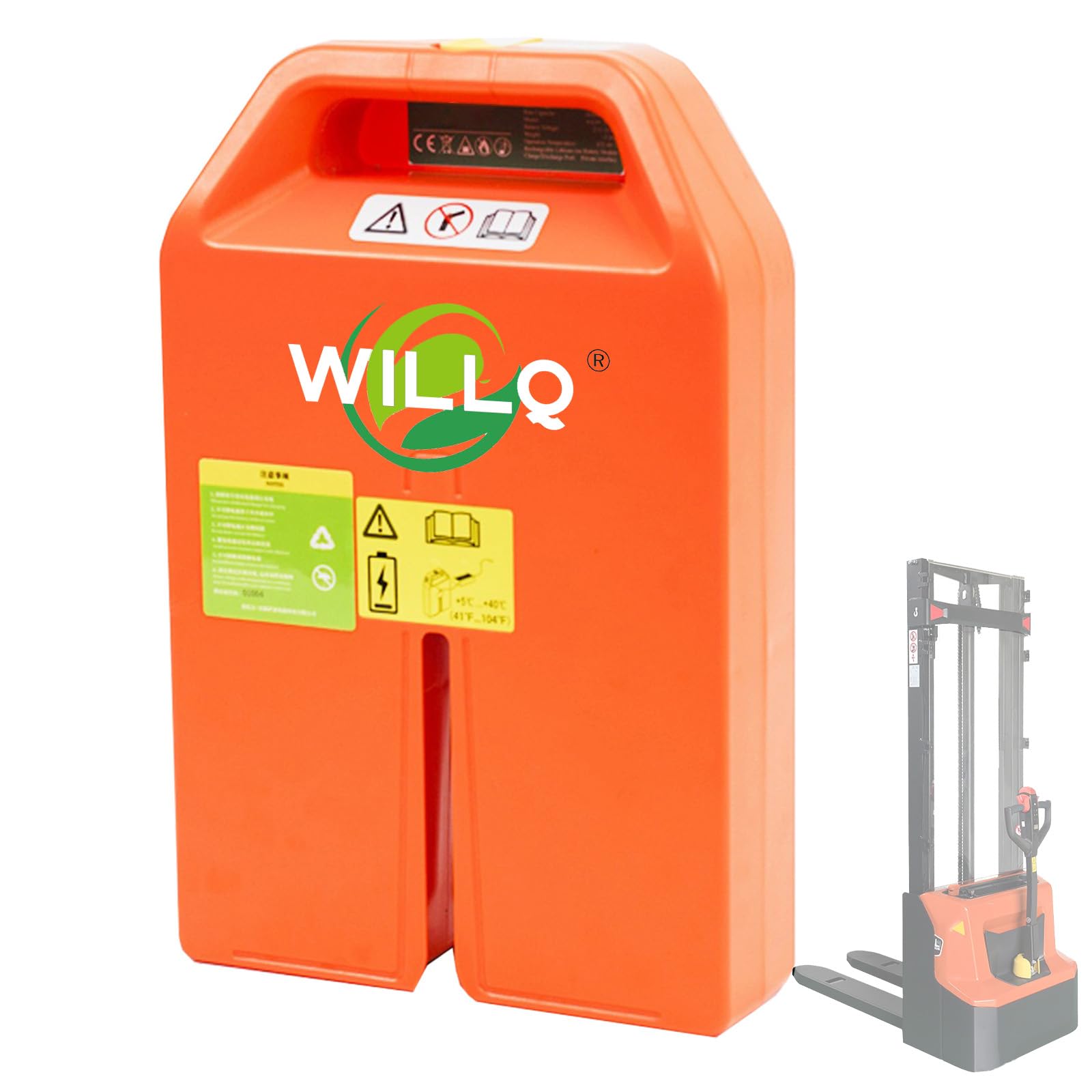Batteria al Litio per transpallet Elettrico da 48 V/24 V 20 Ah 36 Ah per Carrello elevatore Elettrico, Pacco Batteria di Ricambio, 4 Pin/6 Pin, scarica