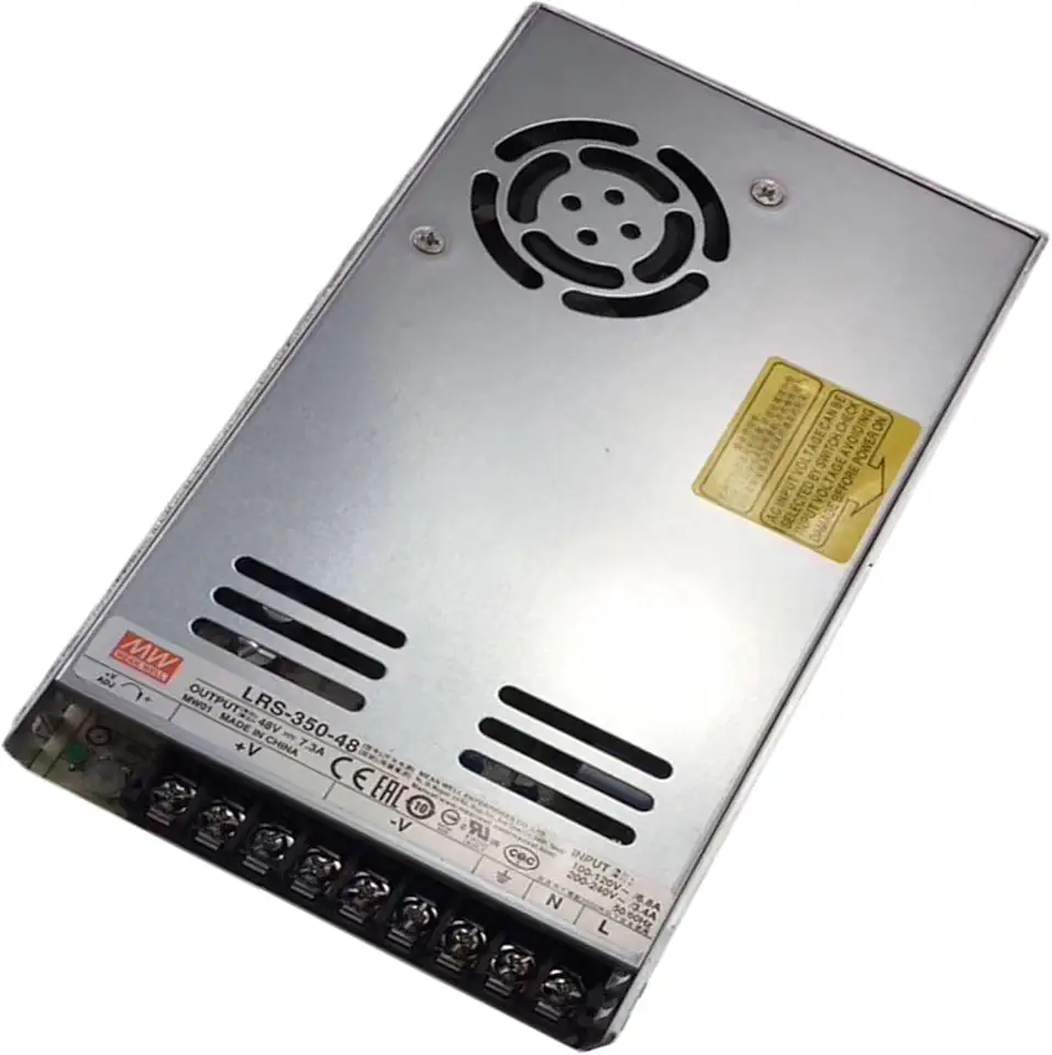 Mean Well 350W Fonte De AlimentaçãO Cc De SaíDa úNica Com ComutaçãO VariáVel 48V 7.3A, (LRS-350-48 48V/7.3A/350.4W/Single Supply)