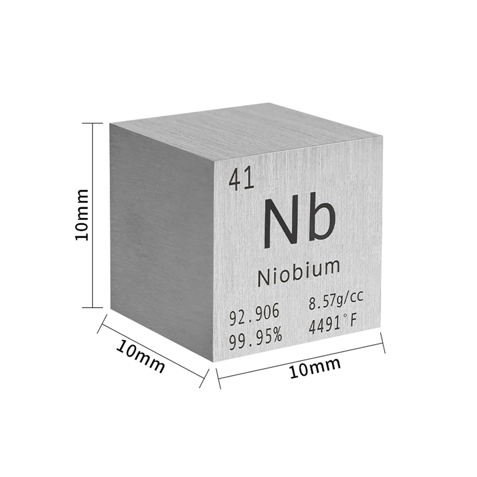Cubes Élémentaires Cubes de Densité pour la Science 0.39in/10mm 9pcs Set pour les Collections d’Éléments le Matériel d’Expérience de Laboratoire-Ni Cu Zn Y Zr Nb Mo Sn Sb