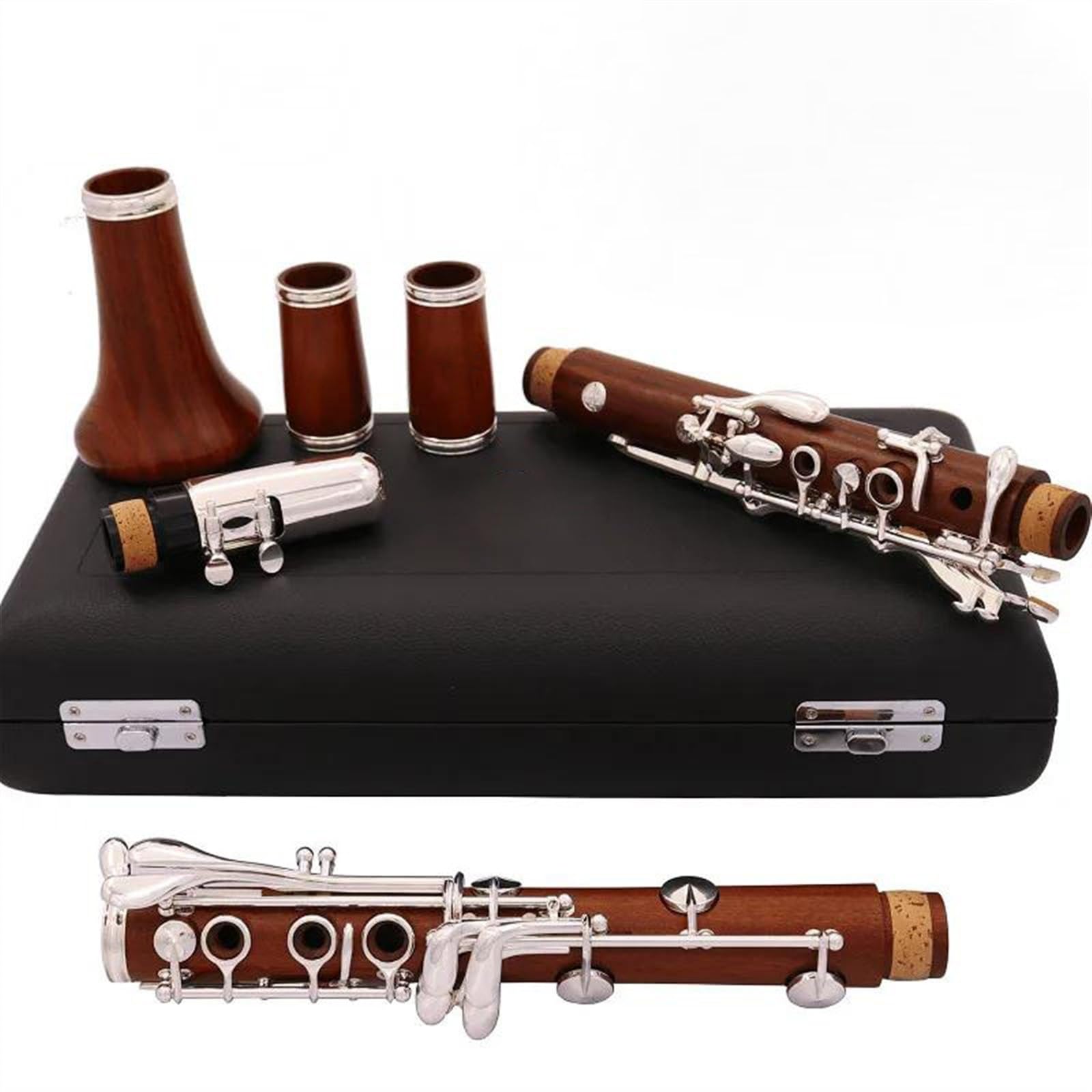 Corpo In Palissandro Falling Tune B 17 Tasti Chiavi Placcate In Argento Clarinetto Con Custodia E Accessori Clarinetto Set