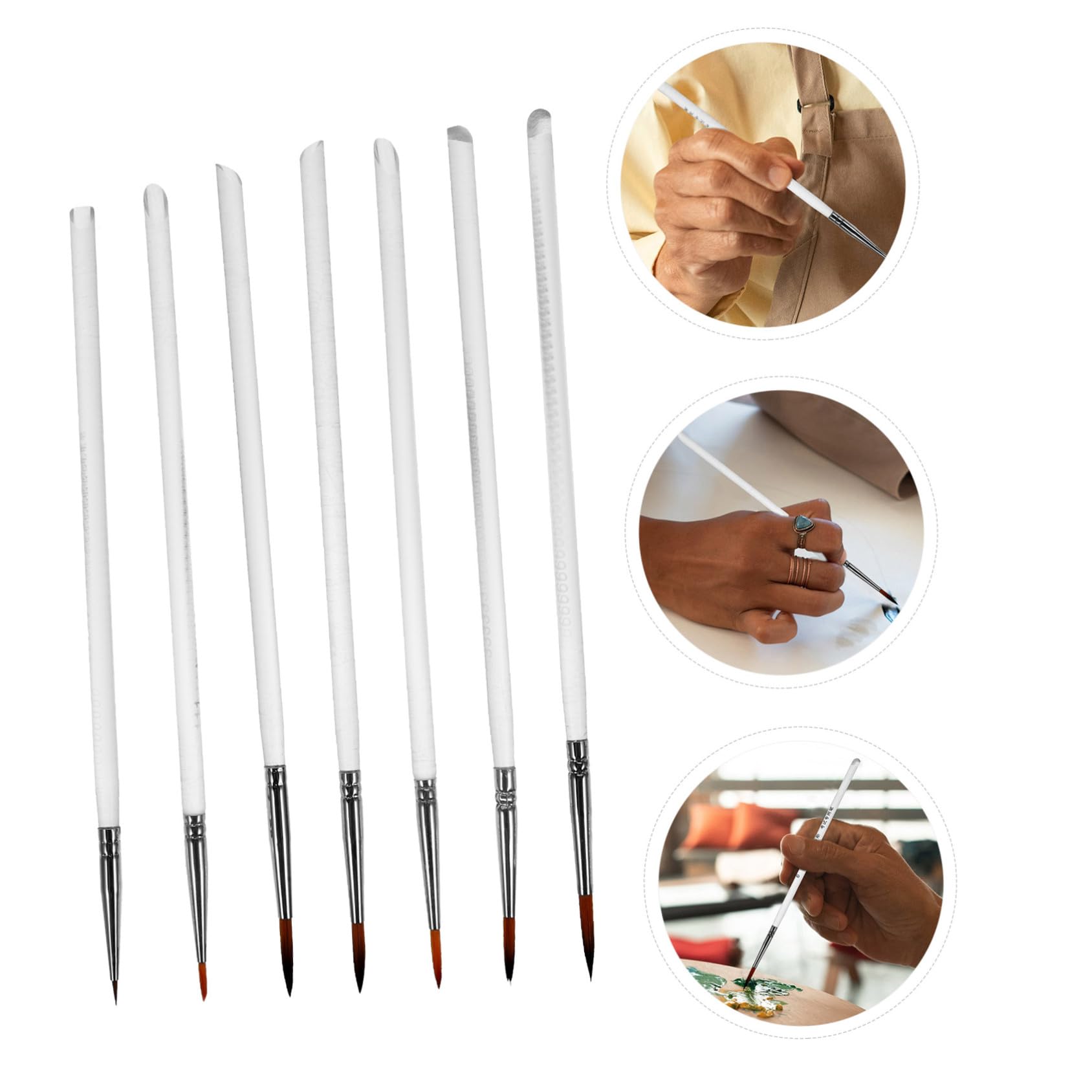HOMSFOU 44 Piezas Pincel para Detalles Pintar Agua Mini